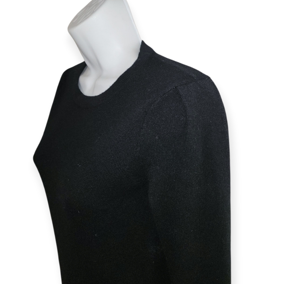 Theory 100% Cashmere Sweater Dress Black Long Sleeve Knit Dress XS - Picture 5 of 9